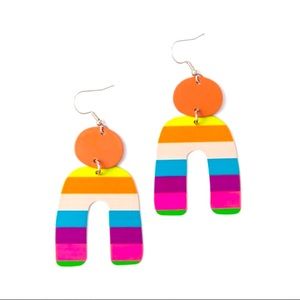 Light weight tin tangle earrings